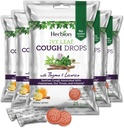 HERBION Naturals Ivy Leaf Cough Drops with Thyme & Licorice, Honey Lemon Flavor, Soothes Cough, para adultos y niños mayores de 6 años, 125 Cuenta, Pack de 5