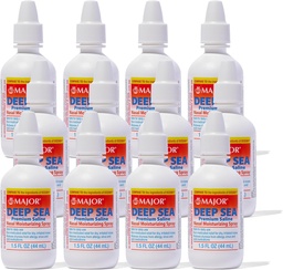 Deep Sea Saline Nasal Spray Genérico para Ocean Nasal Moisturizing Spray 1.5 oz por Bottle Pack de 12 Botellas