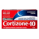 Cortizone-10 Crema de Alivio de Itch de la noche, 1% de Hidrocortisona, Acción rápida, Crema anti Itch perfumada para Bites de Bug, Rash, Eczema, Psoriasis, Poison Ivy, Oak, Sumac, 1 oz