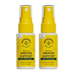 Naturales Propolis Propolis Throat Spray, Natural Immune Support & Sore Throat Relief - Antioxidants, Keto, Paleo, Gluten-Free, 1.0 oz (Pack of 2)