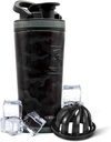 Hielo Shaker Acero Insulado Coqueteo de Acero Insonor Silencio 26oz, Negro camo TENIDO Frío por 30+ Horas TENIDO Copa Insulado con Agitador Twist-on ANTE ANTE Odor-Free Botella para Protein Shakes, Agua, Moquetas, Cocktails