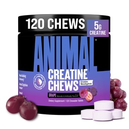 Películas de cerda de animales - Monohidrato de crema mejorado con AstraGin para mejorar la absorción, sal marina para bombas agregadas, Tablas deslictivas y convenientes - Grape