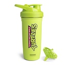 Smartshake TMNT Refuerzo Acero Inoxidable Protein Shaker Botella - No aislado Unisex Gimnasio Botellas Metal Shaker - 900 ml  durable 30 oz - Leakproof Screw-on Lid - BPA Free TEN (Light Green)