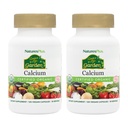 NaturesPlus Fuente de Life Garden Calcium - 120 Vegan Capsules, Pack of 2 - Vegetarian, Gluten Free, Certified Organic - 60 Total Servings