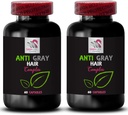 Anti Gris Pelo Pills - Anti Gris Pelo Complejo - Natural Tono, Color Vibrant, Gris Hair Control, Anti Gris Hair Suplemento, Color Renewal Boost, Tono Fresco, Color Brilliance 2 Botellas 120 Capsules