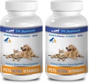 cat antioxidants - Pets Ultra Vitamins - for Dogs and Cats - Immune Health - Hair and Coat Benefits - cat Vitamin b Supplement - 180 Treats (2 Bottles)
