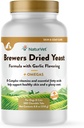 NaturVet Brewer’s Dried Yeast Pet Supplement with Garlic Flavoring – Includes B-Complex Vitamins, Omega-3, 6, & 9 Fatty Acids – Helps Support Glossy Coat, Healthy Skin for Dogs, Cats 500 Ct.