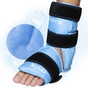 REVIX Ankle Ice Pack Wrap for Foot Pain Relief and Feet Injuries, Reusable Gel Ice Cold Packs for Achilles Tendonitis, Plantar Fasciitis, Tobillos Sprained y tacones