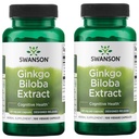 Swanson Ginkgo Biloba Extract Standardized Delayed-Release Memory Brain Cognitive Function Health Supplement 120 mg (24% flavone glycosides, 6% Terpene lactones) 100 Veggie Drcaps (2 Pack)