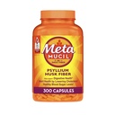 Metamucil, Psyllium Husk Capsules, 300 cápsulas, 3 en-1 Fiber Suplemento, Daily Psyllium Husk Fiber Capsules Ayuda Apoyo Digestive Health by Promoting Regularity*, Ayuda Suplemento Daily Fiber Intake