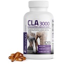 Bronson CLA 3000 Extra High Potency Supports Healthy Weight Management Lean Muscle Mass Non-Stimulation Conjugated Linoleic Acid 120 Softgels