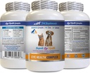 Dog Eye Vitamins - PET Eye Health Complex - Dogs and Cats - Supports Eye Vision - astaxanthin for Dogs, Eye Vision Supplement for Dogs and Cats, Eye Health Vitamins Lutein and zeaxanthin 1Bot 60Tabs