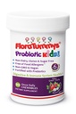 FloraTummys Kids Chewable Probiotic Prebiotics: Non-Dairy, Gluten & Sugar-Free, Peanut & Soy Free, Non-GMO, Tested & Free of Food Allergens, Vegan, Kosher, Berry Flavor(1 Bottle)