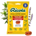 Ricola Sugar Free Swiss Herb Cough Drops, 19 Conde, Cough Suppressant & Throat Relieving Drops with Naturally Sourced Menthol, Pleasing Taste for Coughs & Throat Irritation Symptom Relief