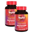 MegaRed Extra Strength 500mg Omega-3 Krill Oil Supplement with EPA/DHA, No Fishy Aftertaste Supports Heart Health, 80 Count Softgels (2 Pack)