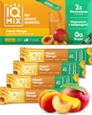 IQMIX Hydration Electrolyte Powder – 4-in-1 Formula for Hydration, Mental Clarity, Mood and Recovery – Sugar-Free Drink Mix, Keto, Magnesium L-Threonate, Lion’s Mane – 20 Count Peach Mango