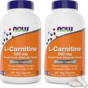 AHORA Alimentos L-Carnitina 500 mg, 240 caps Veg (Pack de 2)