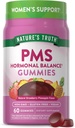La verdad de la naturaleza PMS Hormonal Balance Apoyo Gummies for Women ← 60 Cuenta ← Vegan, Non-GMO &amp; Gluten Free Supplement