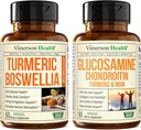 Turmeric Curcumin Supplement with Boswellia Serrata Extract & Glucosamine Chondroitin MSM and Turmeric Supplement