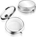 Sibba Portable Medicine Pill Case, Travel Multi-Functional Moisture Proof Pill Box for Purse " Pocket, Cute Metal Medicine Pill Organizer Box for Vitamins, Fish Oil " Supplements(1 Compartment)