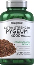 Piping Rock Pygeum Suplemento 4000 mg Silencio 200 Capsules Silencio para Hombres y Mujeres Silencio Pygeum Africanum Bark Extract ← Extra Strength ← Non-GMO, Gluten Free