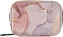 Pink Golden Marble Pill Organizer Caso 7 Day Travel Pill Box con cremallera Portable semanal Vitamina Medicina Suplemento Holder bolsa de bolsa