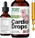 Forever Puppy Cardio Drops for Dogs - Hawthorn Berry & Motherwort Herb - Liquid Antioxidant Supplement with Gotu Kola Leaves & Lavender Extract - 2 fl oz