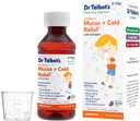 Dr. Talbot's Mucus + Cold Relief Liquid Medicine, Naturally Inspired, for Children, Incluye Copa de Dosificación, Natural Grape Juice Flavor, 4 Fl Oz