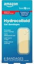Cuidado básico Advanced Fast Healing Hydrocolloid Gel Bandages, Grande, 6 ct
