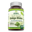 Herbal Secrets Ginkgo Biloba Double Strength Supplement TEN 120 Mg TEN 120 Veggie Capsules ← No Gluten-Free TEN Made in USA
