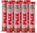 PLIX - THE PLANT FIX Apple Cider Vinegar Effervescent Tablets with The Mother, 700mg ACV with VIT B12, B6, Pack of 8 |Vegan, No Added Sugar, Non-GMO & Gluten-Free