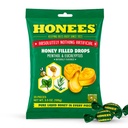 Honees Honey Menthol Cough Drops - 20-Pieces, Single Pack Honey-Filled Lozenges ← Alivio Temporal de la Tos ¦ Soothes Sore Throat