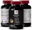 Blueberry Balance - RESVERATROL COMLEX - Berry Benefits, Natural Boost, Antioxidant Properties, Daily Energy, Noni Blend, Pomegranate Strength, Active Lifestyle, Flavorful Boost 1 Bottle 60 Capsules