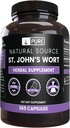 PURE ORIGINAL INGREDIENTES La hierba de San Juan (365 capsules) No hay magnesio ni artillería de arroz, siempre puro, lab Verificado