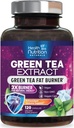Green Tea Extract Pills - 98% Standardized EGCG 1300mg 3X Strength for Natural Energy - Supports Heart & Antioxidant Health Herbal & Immune Support Supplement Polyphenols & Catechins - 120 Capsules