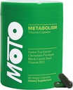 O Positiv Moto Women's Metabolism Support - Energy, Curb Cravings, Healthy Metabolism - Vegan Capsules, 30 Servings