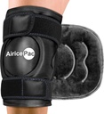 Empaquetado de hielo para el alivio del dolor de rodilla, tejido de gel reutilizable para lesiones, hinchazón, cirugía de sustitución de rodillas, terapia de compresión en frío para la artritis, tejido menisco y LCA, negro