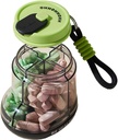 Pill Organizer, Dispenser portable Pill, Organizador Vita-min, Caso de viaje para la medicación y suplemento, Pill Sorter, Pequeña Pill Holder Bottle with 4 Compartments