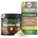 EarthNutri Creatine Monohydrate Powder - Pura Creatina Suplemento para la fuerza muscular, fuerza y rendimiento – No GMO, libre de azúcar, libre de aditivos – para hombres &amp; mujeres, 250g de sabor