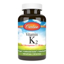Carlson - Vitamina K2 MK-7 (Menaquinone), 180 mcg, soporte de bonificación, biodisponibilidad de calcio, vitamina K2, vitamina K-2, 180 Softgels