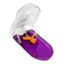EZY DOSE Pill Cutter con Escudo de Seguridad y Magnificador, Uso diario, píldoras cortadas con seguridad y vitaminas, corte preciso y fácil, color mayo Vary, BPA Gratis