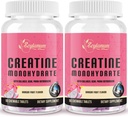 Creatine for Women | with Hydrolyzed Collagen, BCAA | 3G Creatine Chews for Women Booty Gain, Lean Muscles, Recovery & Energy, Vegan, Sugar Free Creatine, Powder Alternative, 60 Servings