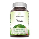 Increíble India Neem (Made with Natural Neem Leaf) 500 mg Veggie Capsules Suplemento ← No-GMO Silencio Gluten Libre Silencio Hecho en EE.UU.