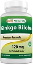 Mejores Naturales Ginkgo Biloba 120 mg 120 cápsulas