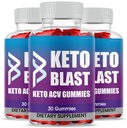 (3 Pack) Keto Blast Gummies, máxima fuerza, original Keto Blast Gummy, fórmula avanzada, 3 meses de suministro