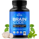 Código del cerebro Suplemento cerebral nootrópico para la memoria y el enfoque tóxico apoya la salud cognitiva " Claridad mental, mejora la concentración tóxica 90 cápsulas
