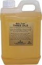 Tres aceites, suplemento de caballo, etiqueta de oro, aceite de hígado de bacalao, aceite de visera, aceite de trigo, 2 litros