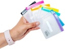 Juego de bolsas de cremallera MUMI Mini – 7 pequeñas bolsas de cierre de cremallera reutilizables con etiquetas para viajar, medicina, maquillaje, píldoras, pequeñas bolsas de organizador cosmético para el futuro, oficina, almacenamiento plástico