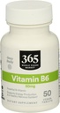 365 por mercado entero de alimentos, vitamina B6 50 mg, 50 cuentan