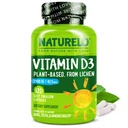 NATURELO Vitamin D - 2500 IU - Plant Based from Lichen - Natural D3 Supplement for Immune System, Bone Support, Joint Health - Vegan - Non-GMO - Gluten Free - 120 Capsules